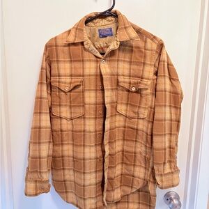 Pendleton Harvest/Mustard Plaid Wool Shirt